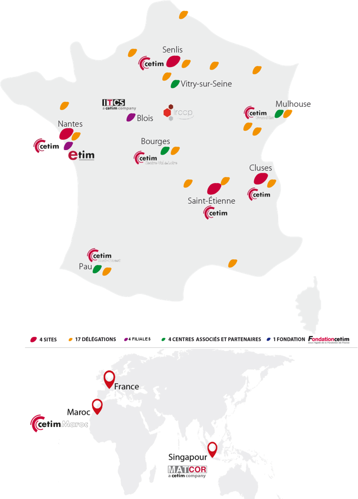 Implantation du Groupe Cetim