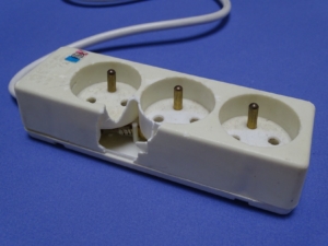 Prise multiple dégradée à l'issue d'une exposition aux UV