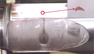 Écaillage d’un cylindre de laminoir